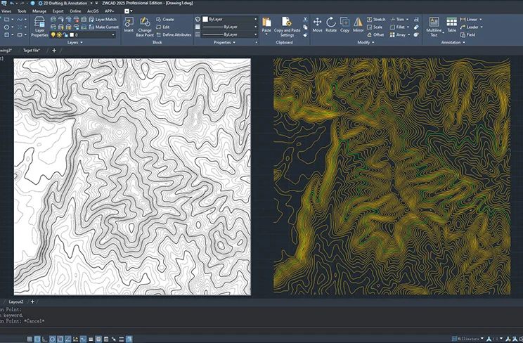 Công cụ chuyển ảnh raster thành vector trong ZWCAD